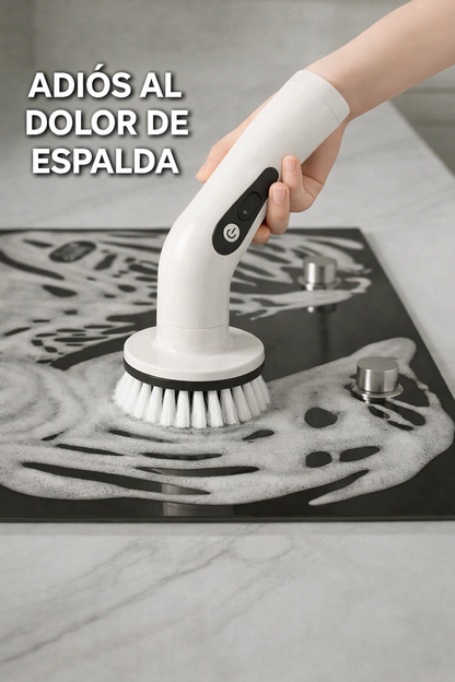 Cepillo eléctrico limpieza fácil sin esfuerzo extra