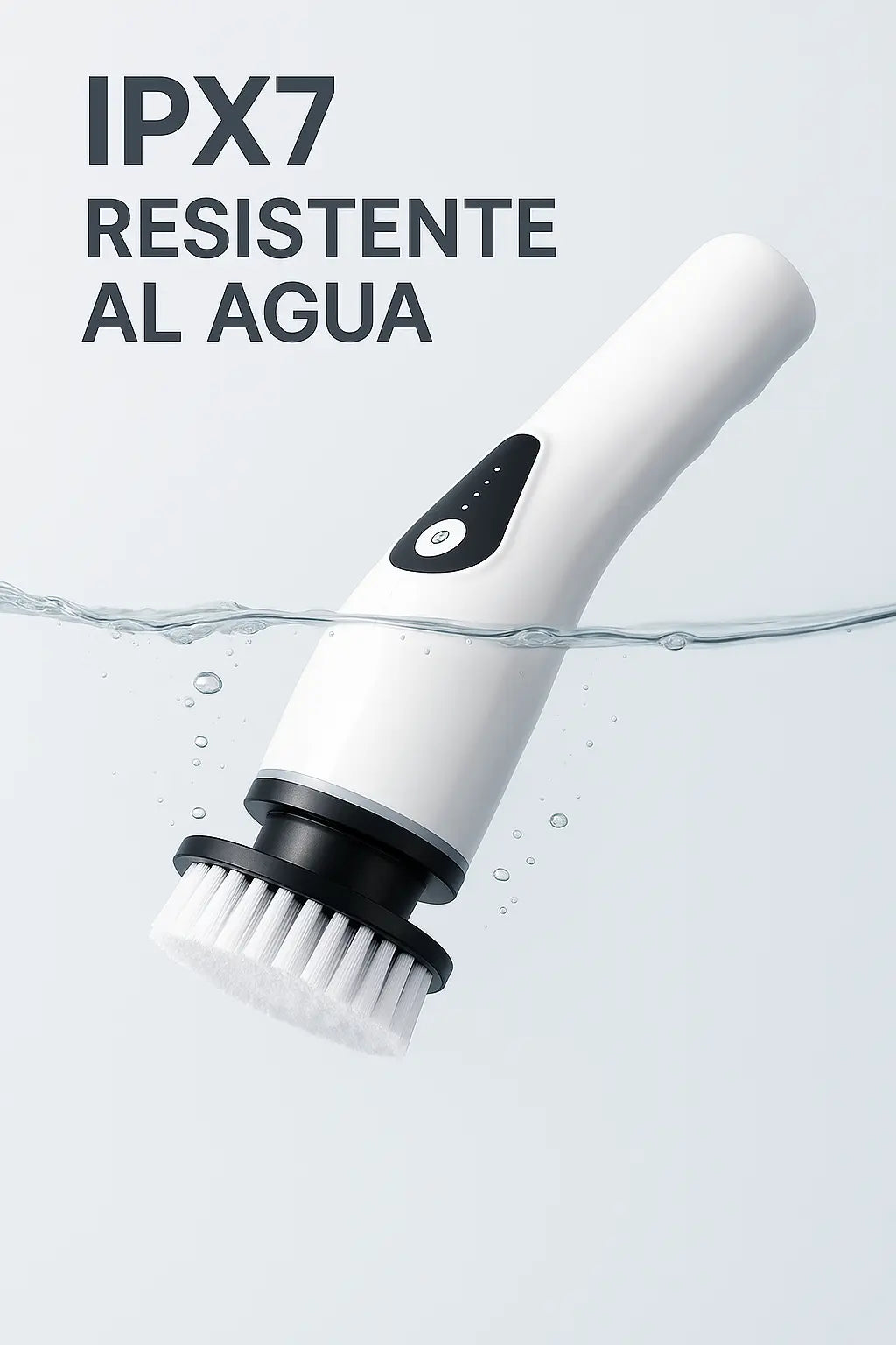 Cepillo eléctrico limpieza fácil sin esfuerzo extra