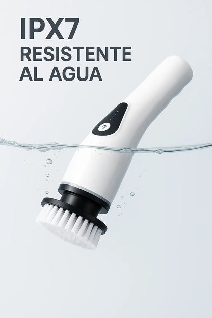 Cepillo eléctrico limpieza fácil sin esfuerzo extra