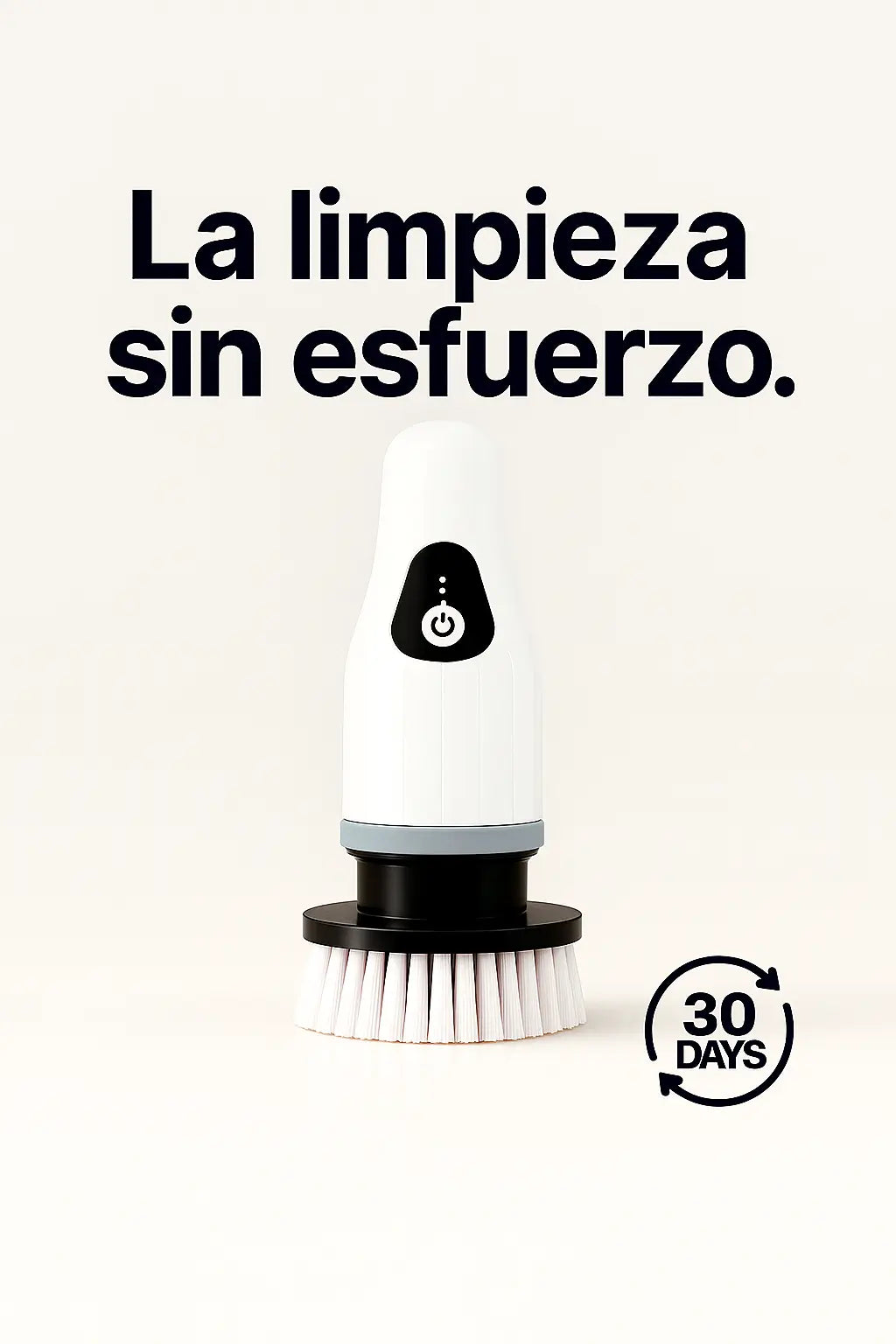 Cepillo eléctrico limpieza fácil sin esfuerzo extra